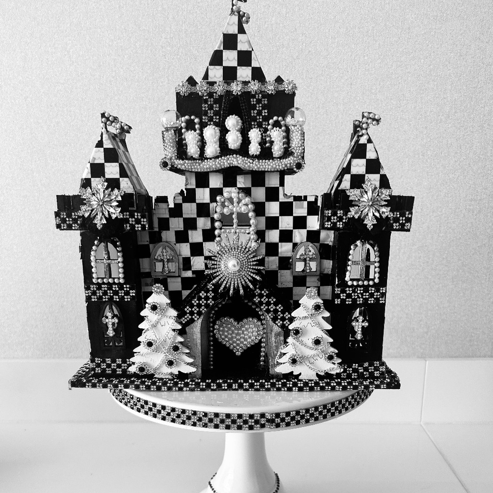 Black and White Hand Made Castle